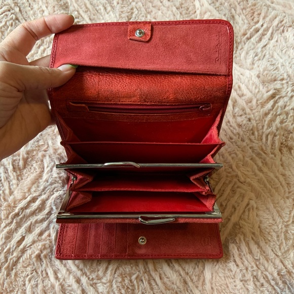 Red Leather Wallet - Picture 3 of 5